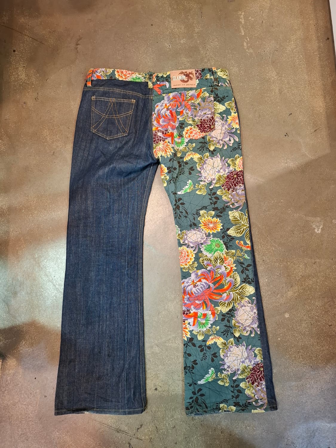 글램디 일본 자수 데님 팬츠 상품이미지3