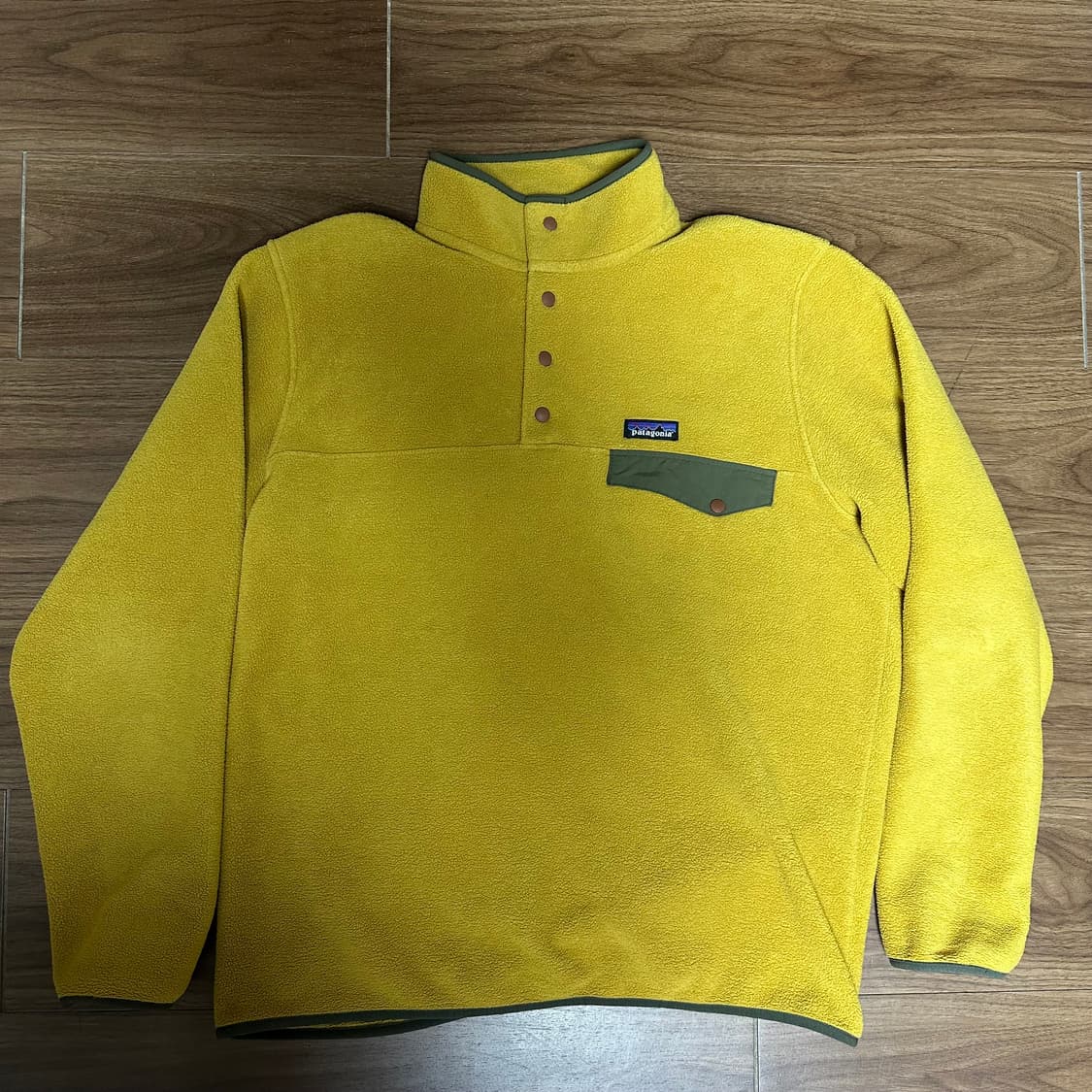 파타고니아 신칠라 풀오버 라이트웨이트 라지 머스타드 캐빈골드 상품이미지2