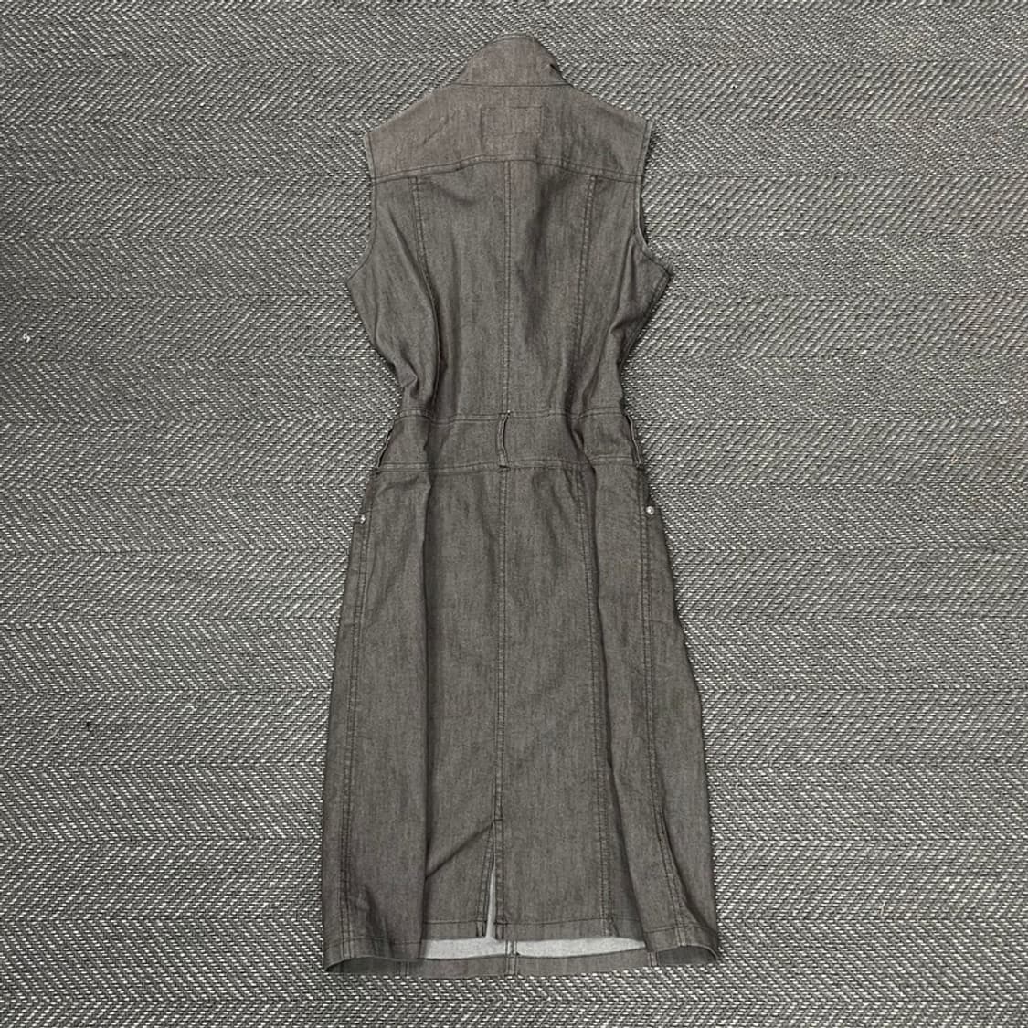 데님 슬리브리스 펑크 원피스 v0316 상품이미지2