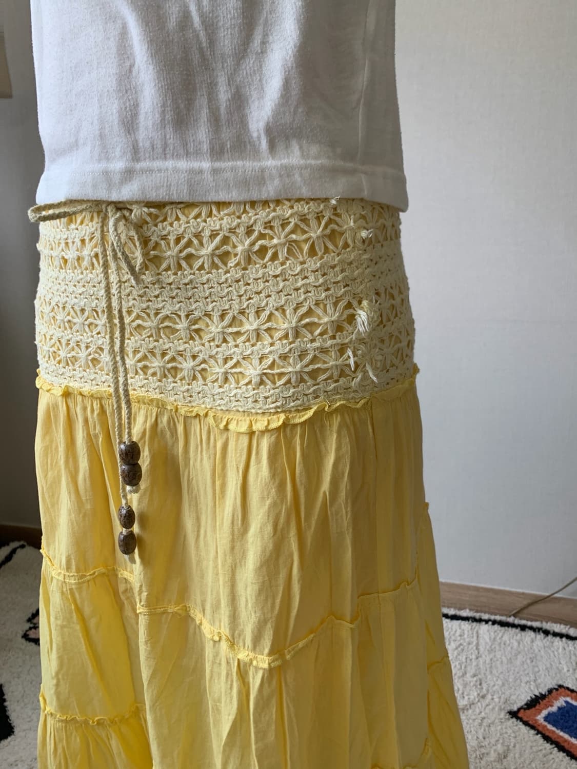 crochet, maxi cancan- skirt 상품이미지3