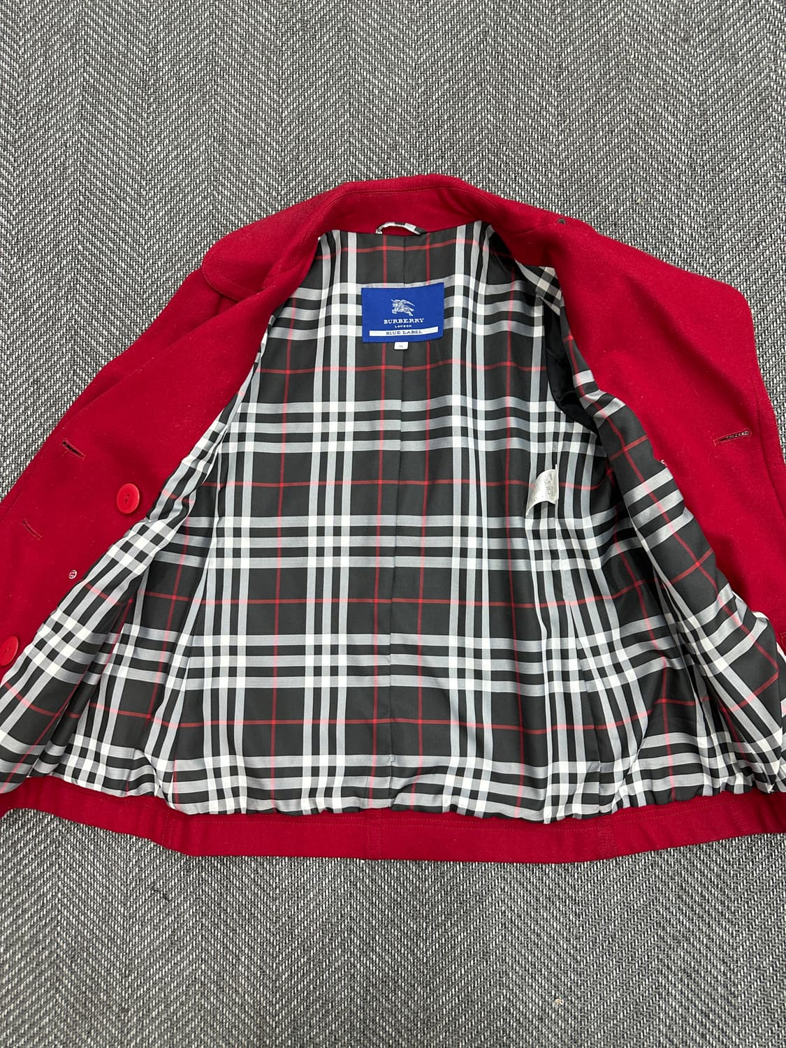 버버리 블루라벨 피코트 레드 상품이미지7