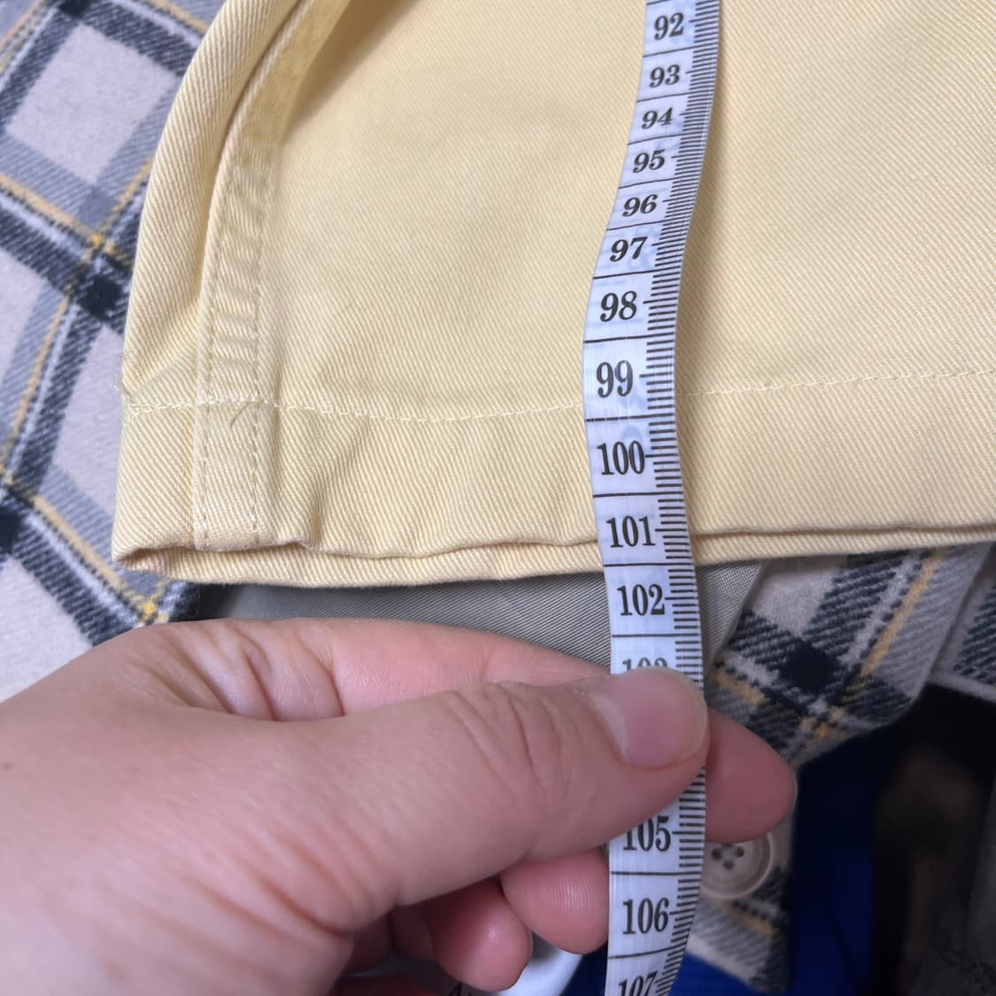 그라미치 면 팬츠 옐로우 상품이미지6