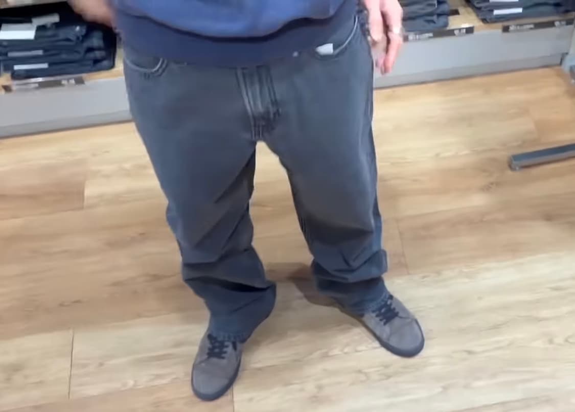 유니클로 X JW 앤더슨 스트레이트 진(그레이) 상품이미지1