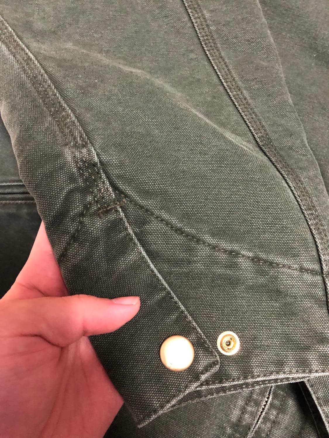 칼하트윕 디트로이트 올리브 S 사이즈 판매 상품이미지5