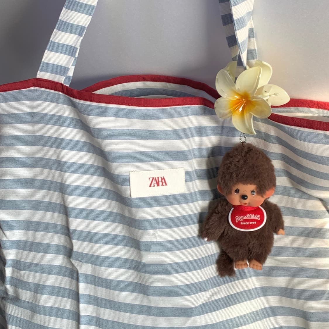 <새상품>ZARA 자라 스트라이프 에코백 비치백 빅백 여행 가방 토트백 상품이미지2