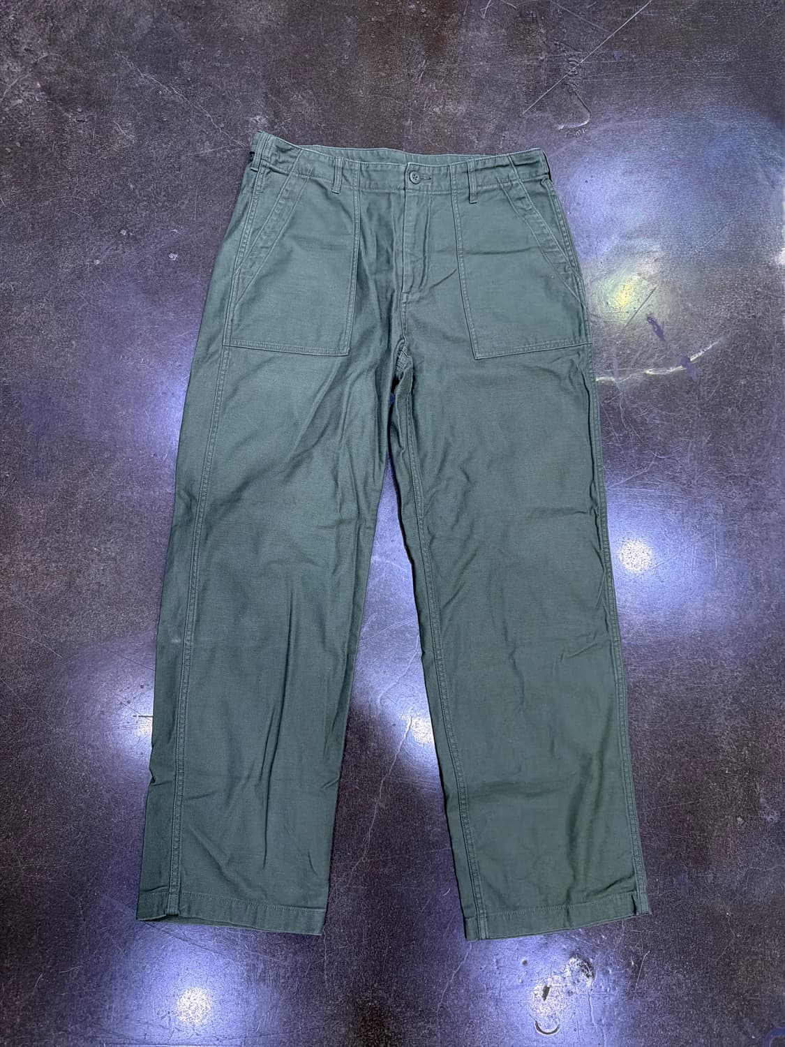 무신사스탠다드 레플리카 퍼티그 팬츠 세이지 그린 33 상품이미지3