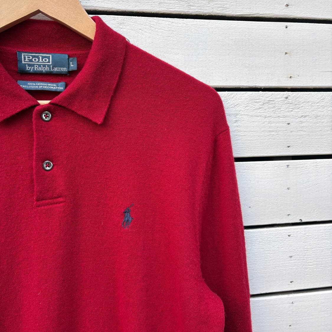 Polo 폴로 울 카라 니트 상품이미지3