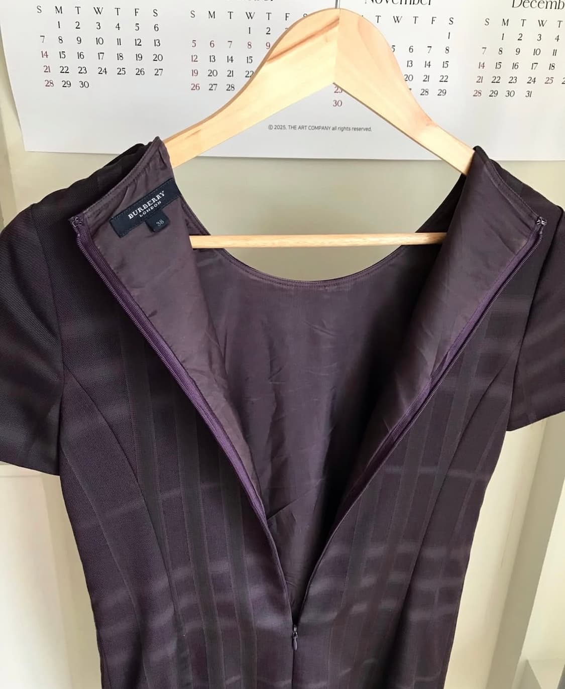 버버리 미니멀 체크 원피스 상품이미지5