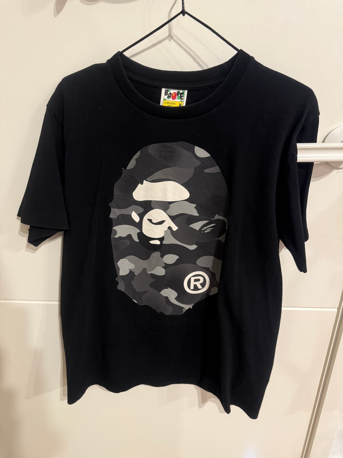 베이프 카모 반팔티 블랙 상품이미지1