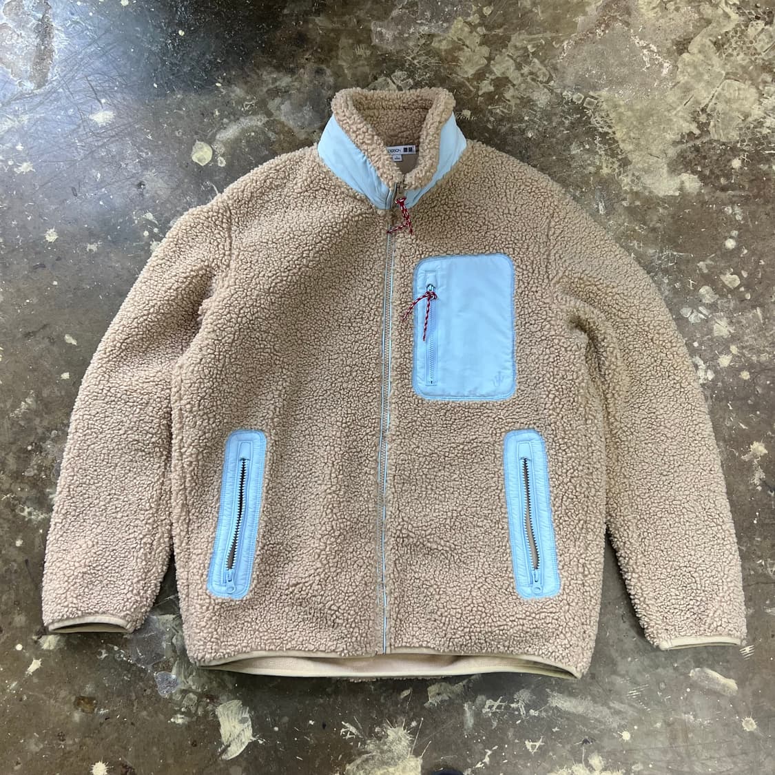 L) JW 앤더슨 X유니클로 양털 플리스 자켓 뽀글이 후리스 상품이미지1