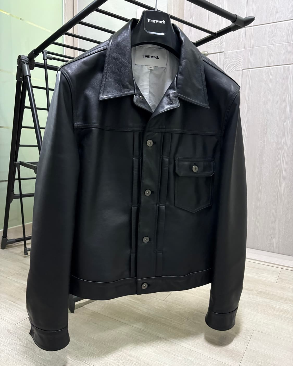 [L]토니웩 카프 레더 크롭 트러커 자켓 상품이미지6