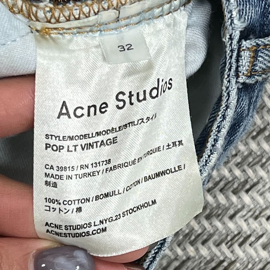 아크네스튜디오 빈티지 데님팬츠 v0942 상품이미지6