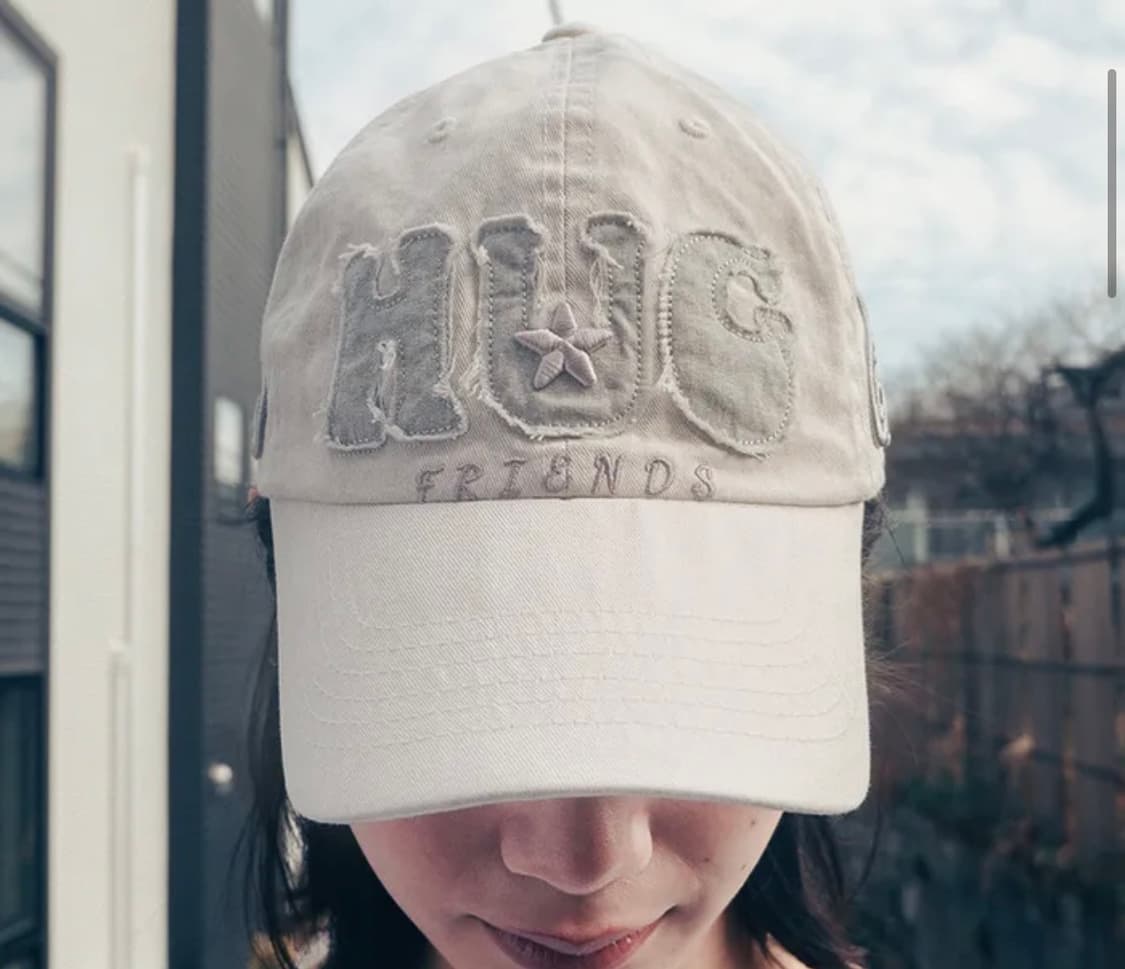 허그유어스킨 허그 프렌즈 캡 핑크 상품이미지1