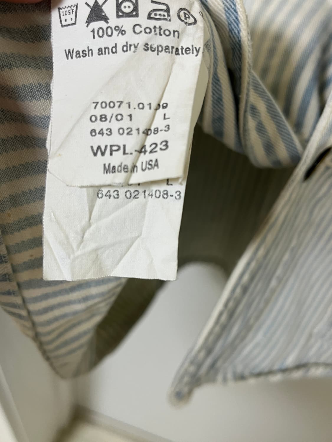 리바이스빈티지클로딩 LVC1917 Sun Worn 히코리 색코트 L 상품이미지8