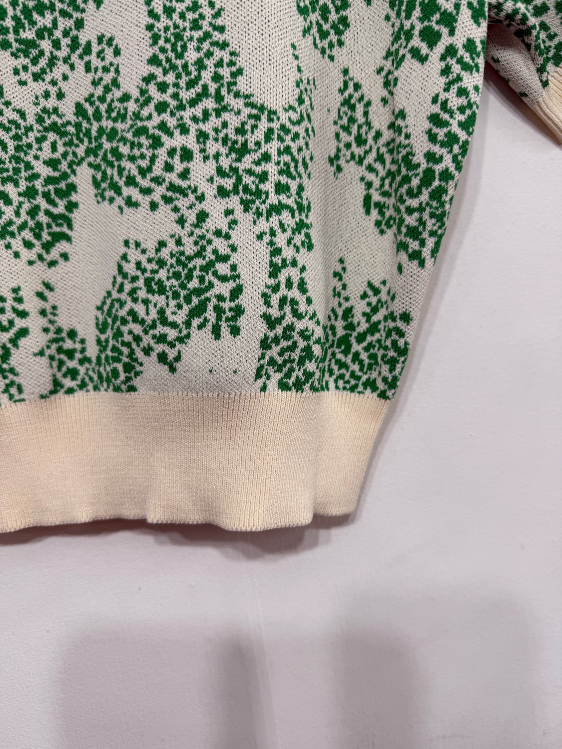 렉토 RECTO 선라이즈 자카드 니트 반팔 S 상품이미지5