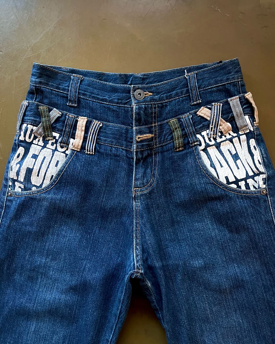 90-00s Jpn Vintage Double Waist Denim 상품이미지6