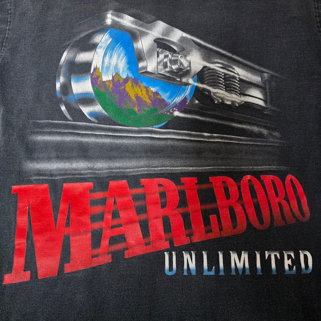 [XL] 90s 빈티지 말보로 언리미티드 트레인 티셔츠 ver 페이드 상품이미지2