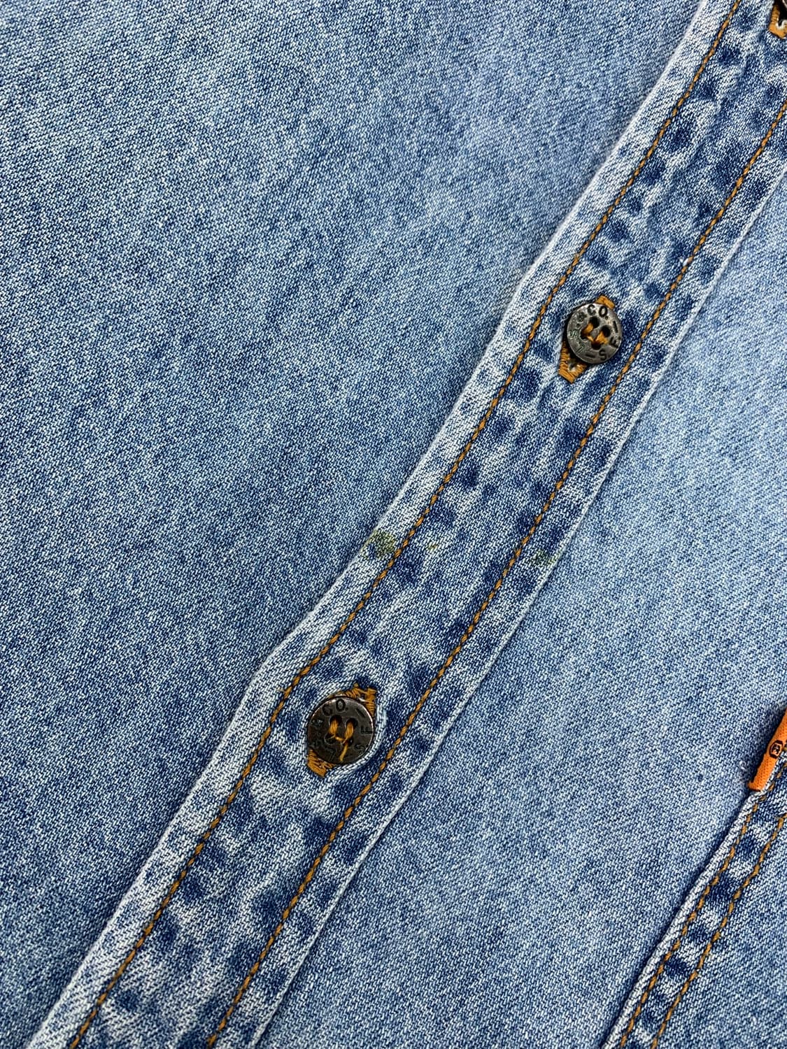 Levis 90s 리바이스 오렌지탭 싱글포켓 데님셔츠 상품이미지5