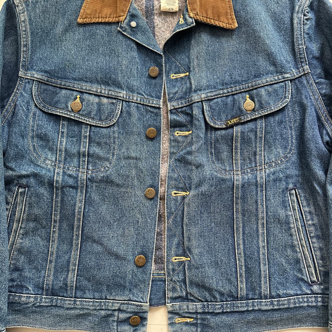 70s 리 스톰라이더 MADE IN USA 데님 자켓 42R 상품이미지9