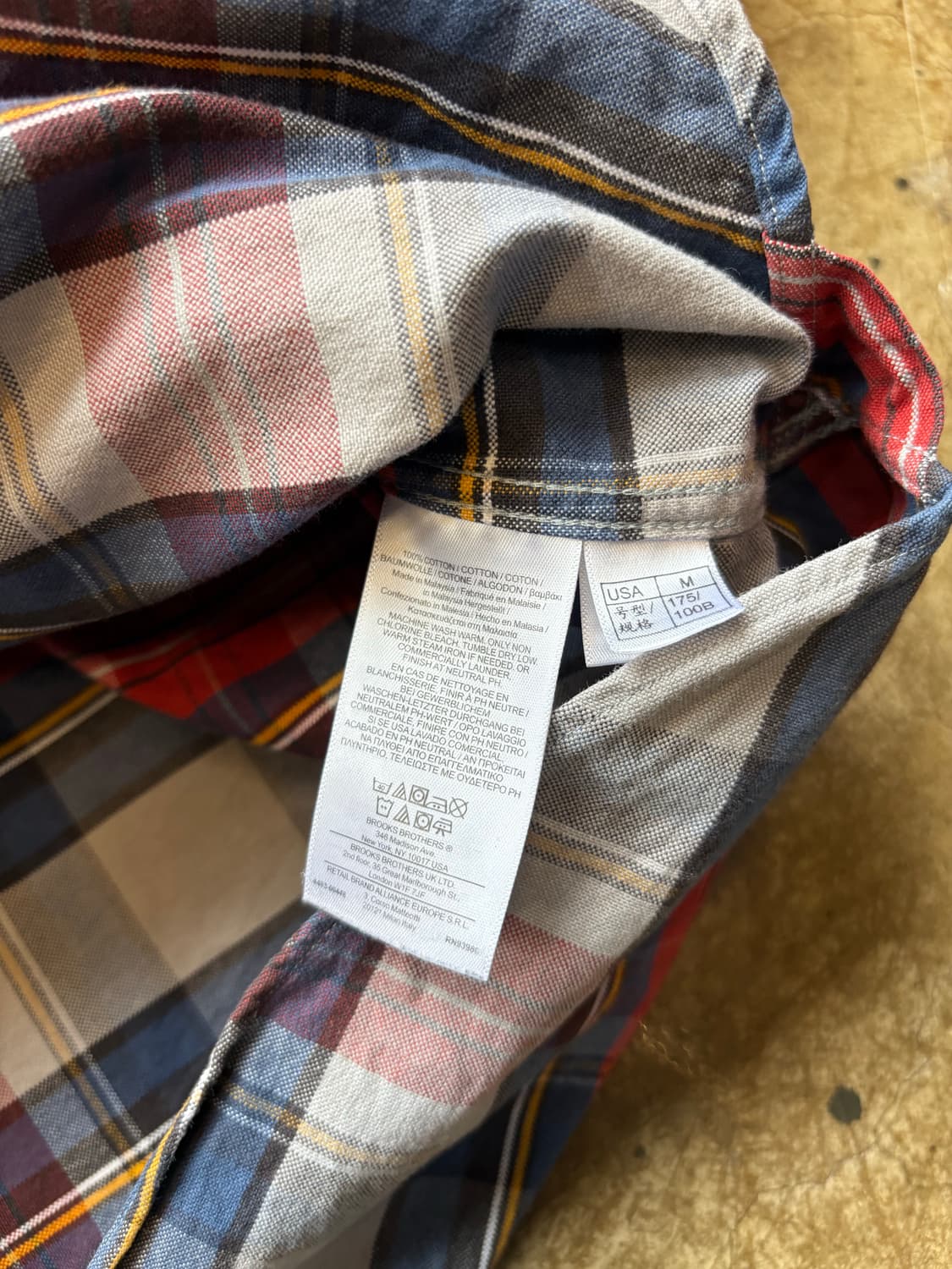 브룩스브라더스 체크 셔츠 상품이미지5