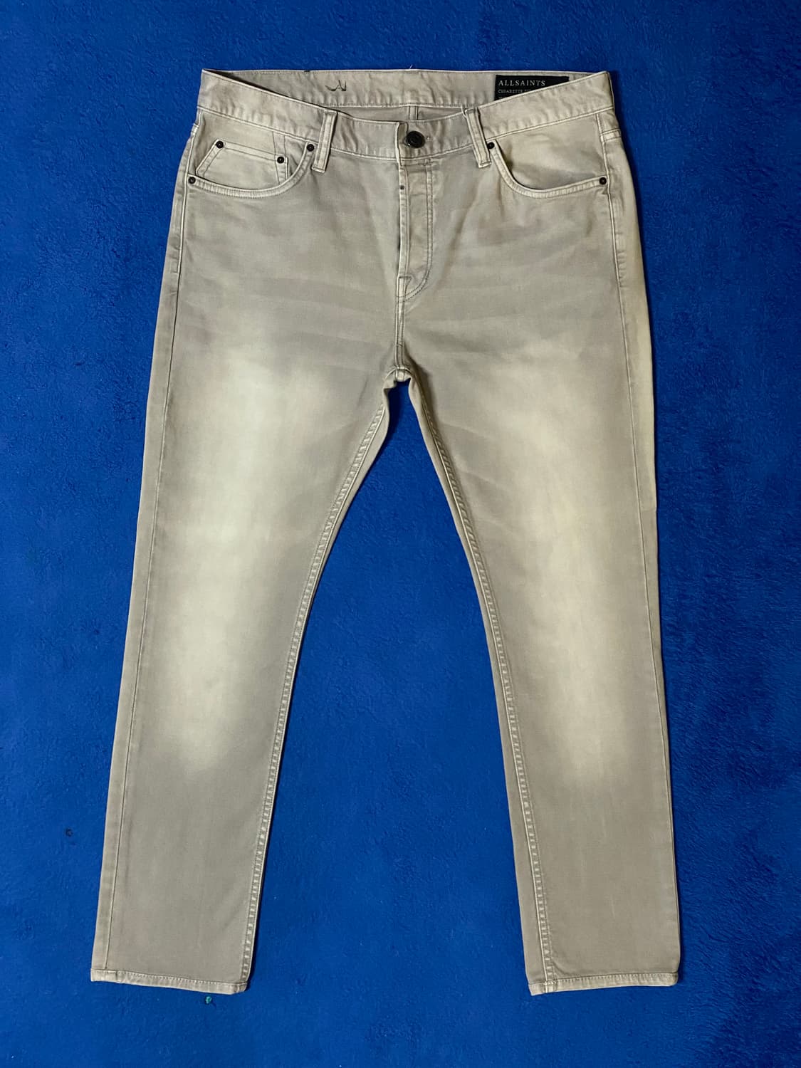 AllSaints 올세인츠 시가렛 스키니 핏 그레이 데님 진 W34 상품이미지1