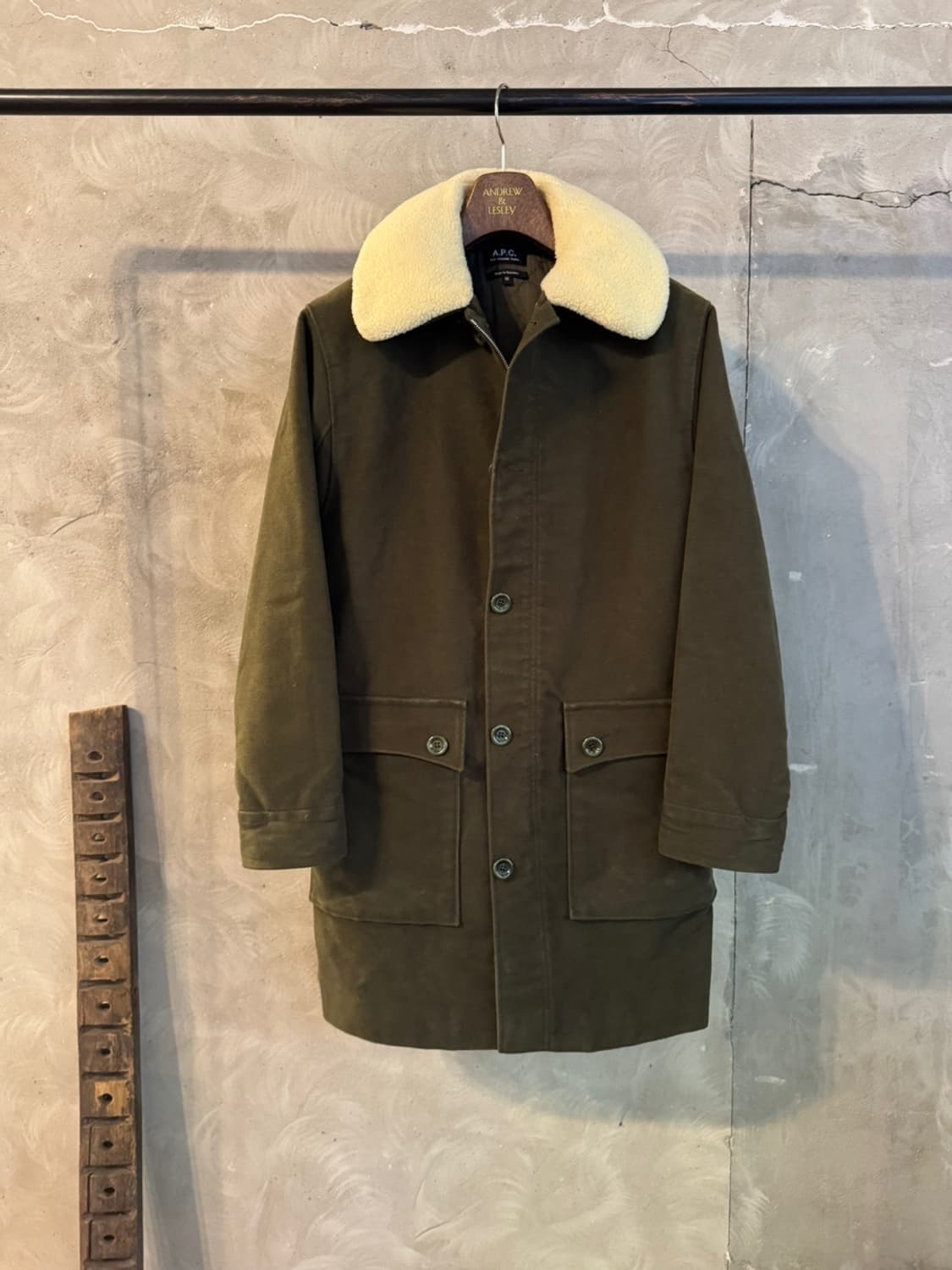 아페쎄 몰스킨 시어링 코트 슬림100 상품이미지1