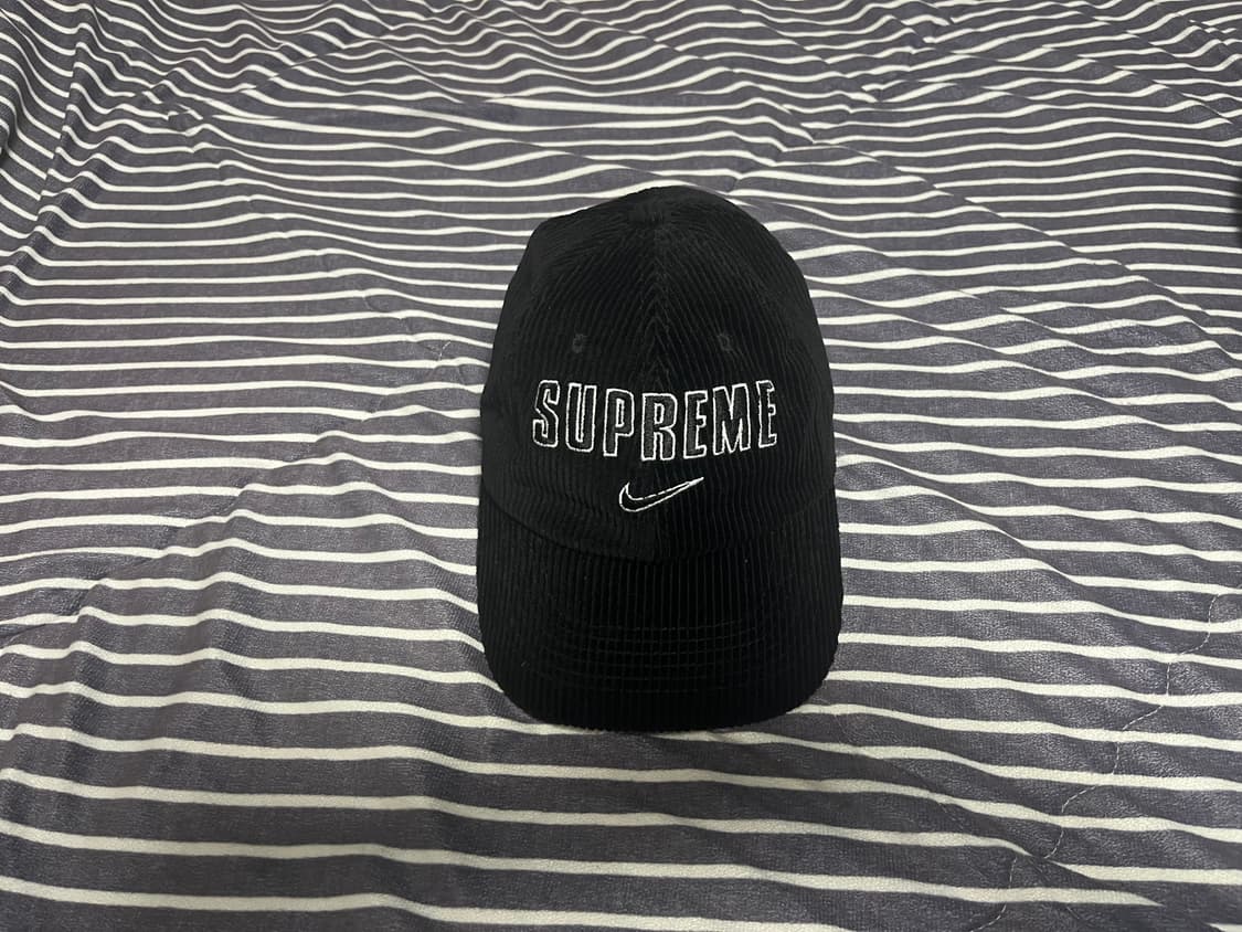 나이키X스투시 코듀로이 캡 블랙 상품이미지2