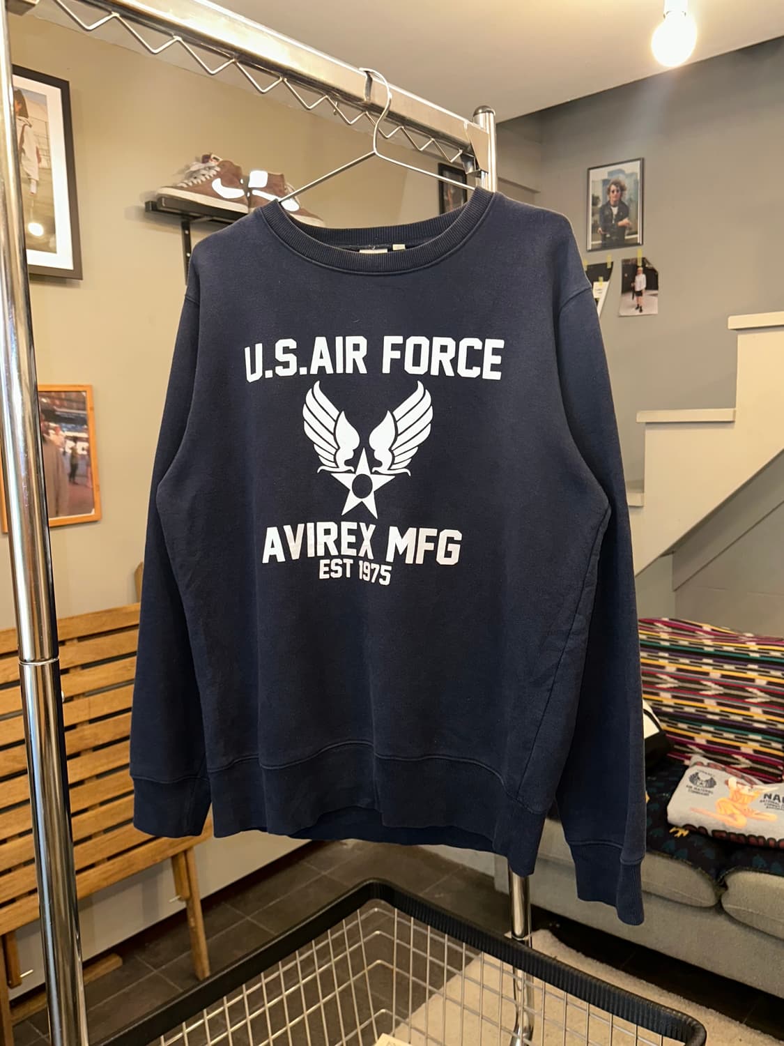 Avirex U.S. Air Force logo sweatshirt 상품이미지4
