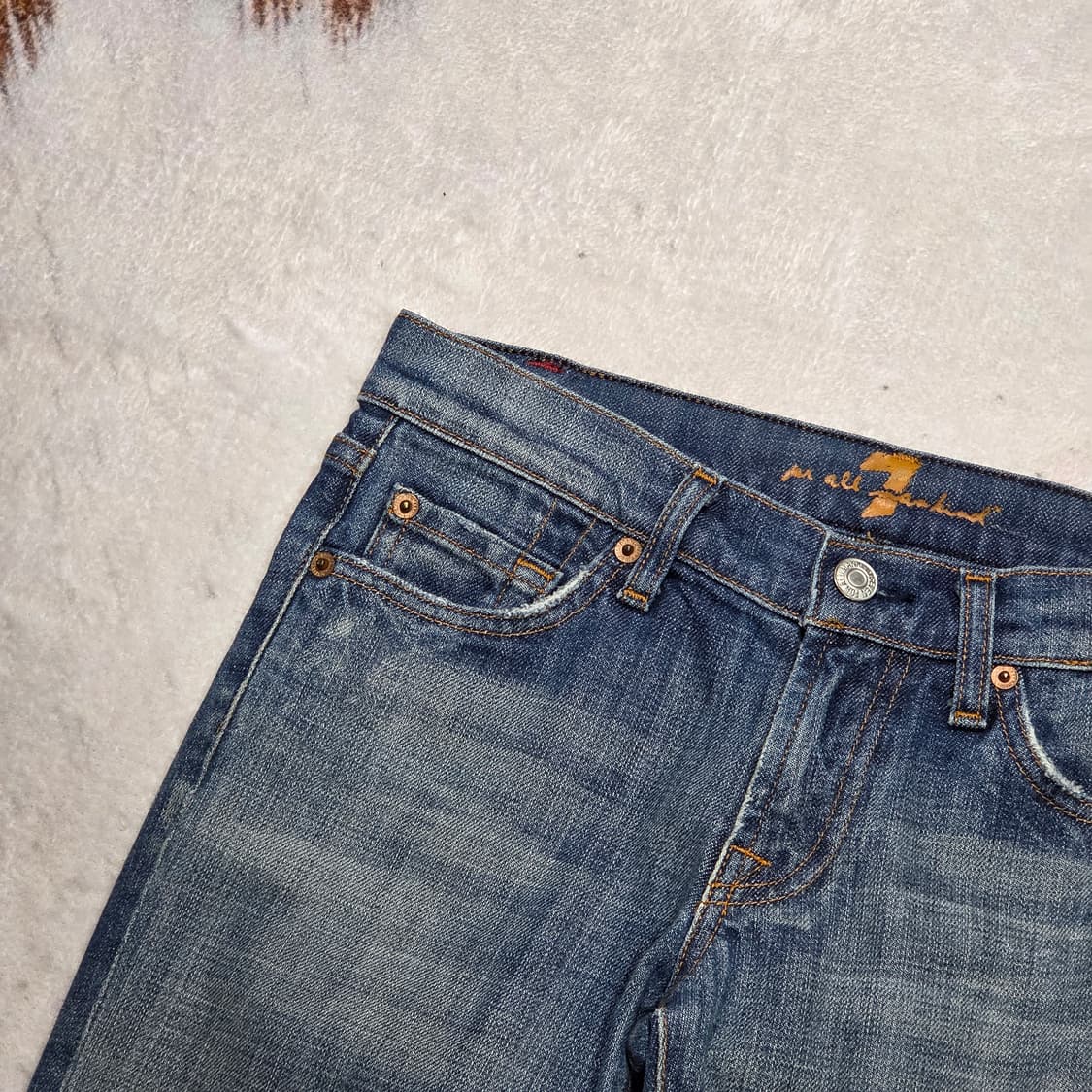 빈티지 뒷자수 워싱 부츠컷 데님팬츠 상품이미지5