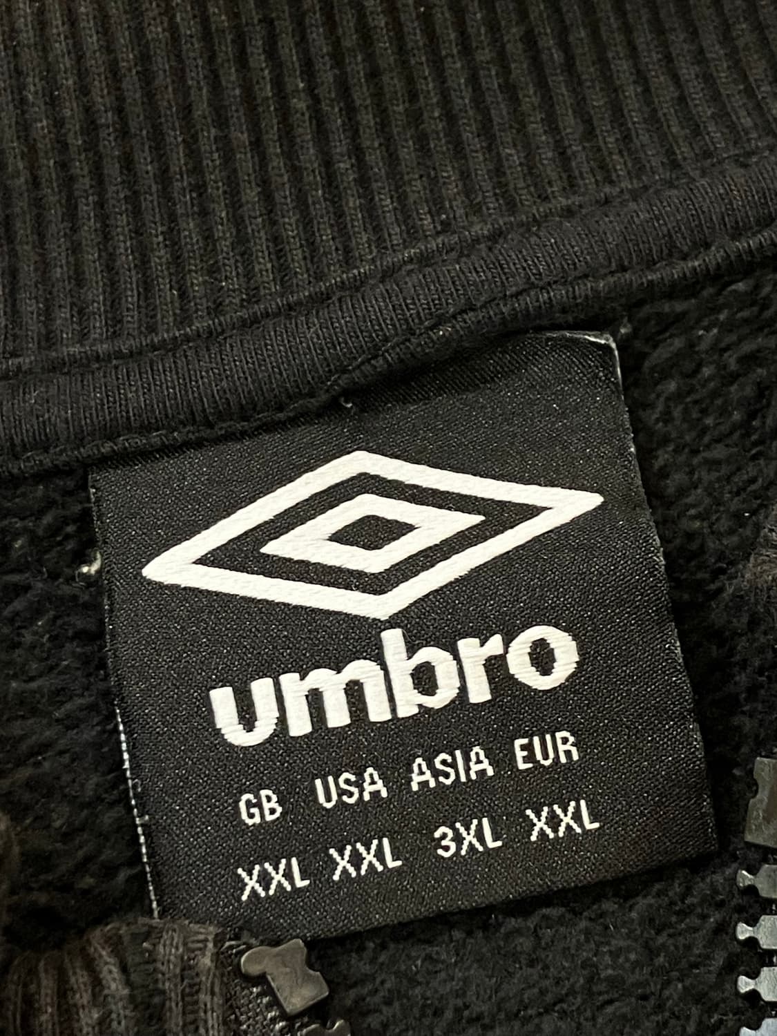 엄브로 집업 스웻 져지 블랙 3XL  #csz2415 상품이미지4