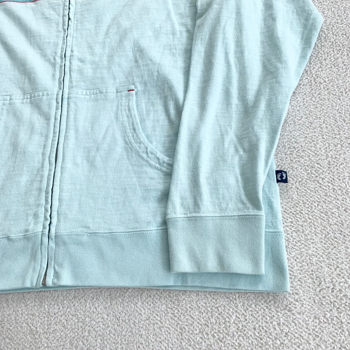 행텐 ♥ 민트 베이비블루 루즈핏 후드집업 상품이미지3