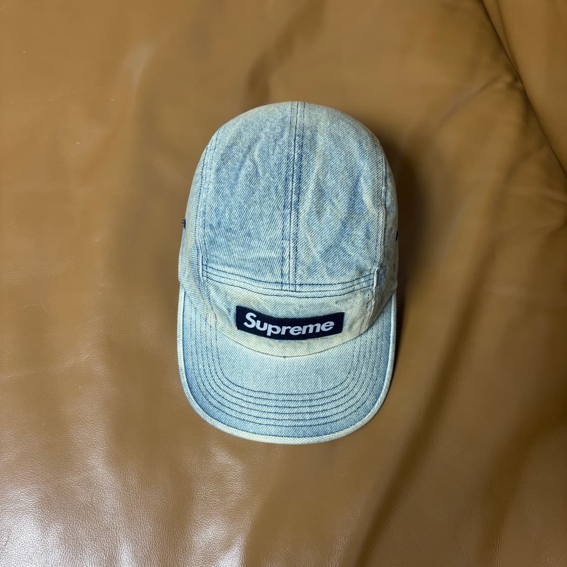 Supreme 슈프림 24ss 워시드 더티 데님 캠프캡 모자 Denim 상품이미지5