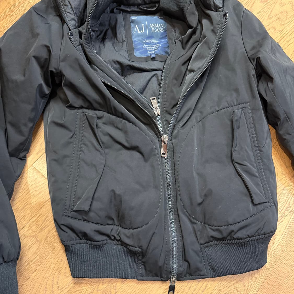 아르마니 진스 투웨이 후드 합성필 자켓 상품이미지4