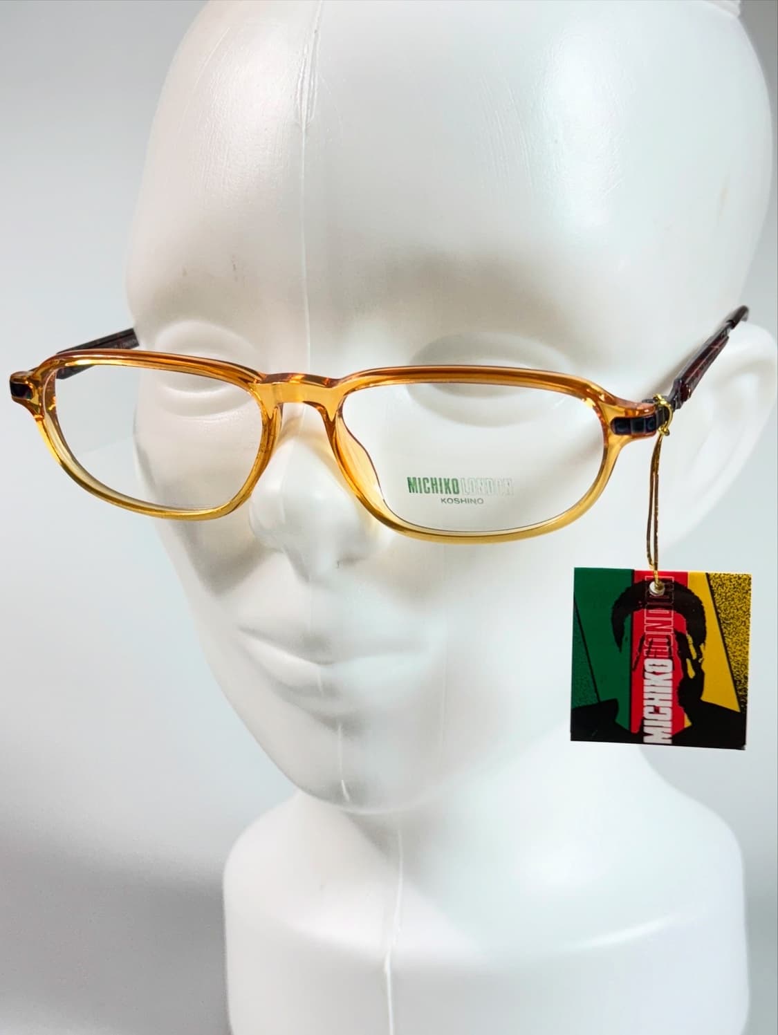 90s 미치코런던 뿔테 스퀘어 빈티지 데드스탁 안경 상품이미지7