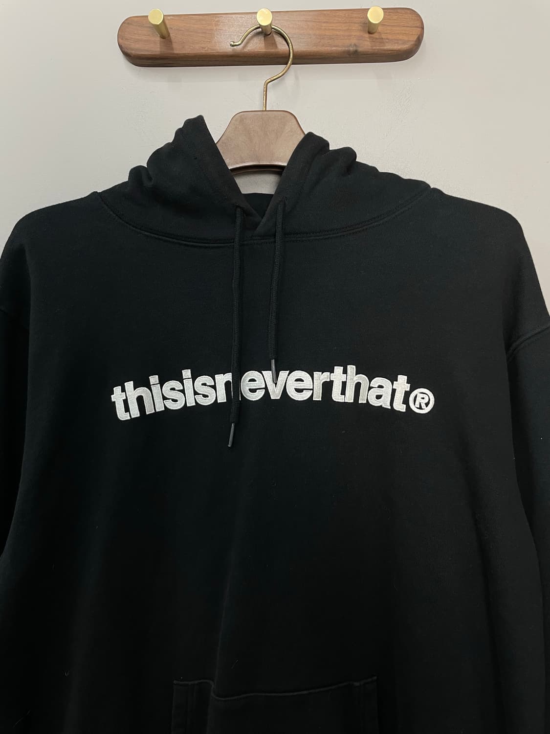 디스이즈네버댓 로고 블랙 후드티 H2176 상품이미지3