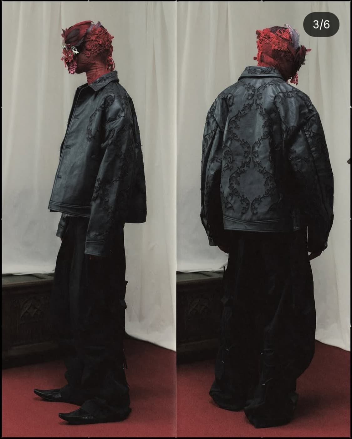 Professor.e laser leather jacket 50사이즈 상품이미지1