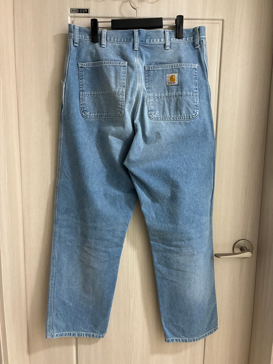 칼하트WIP 심플팬츠 라이트블루 상품이미지2