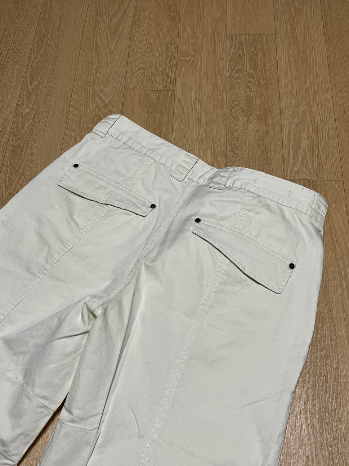 ZARA 화이트 데미지 팬츠 상품이미지5