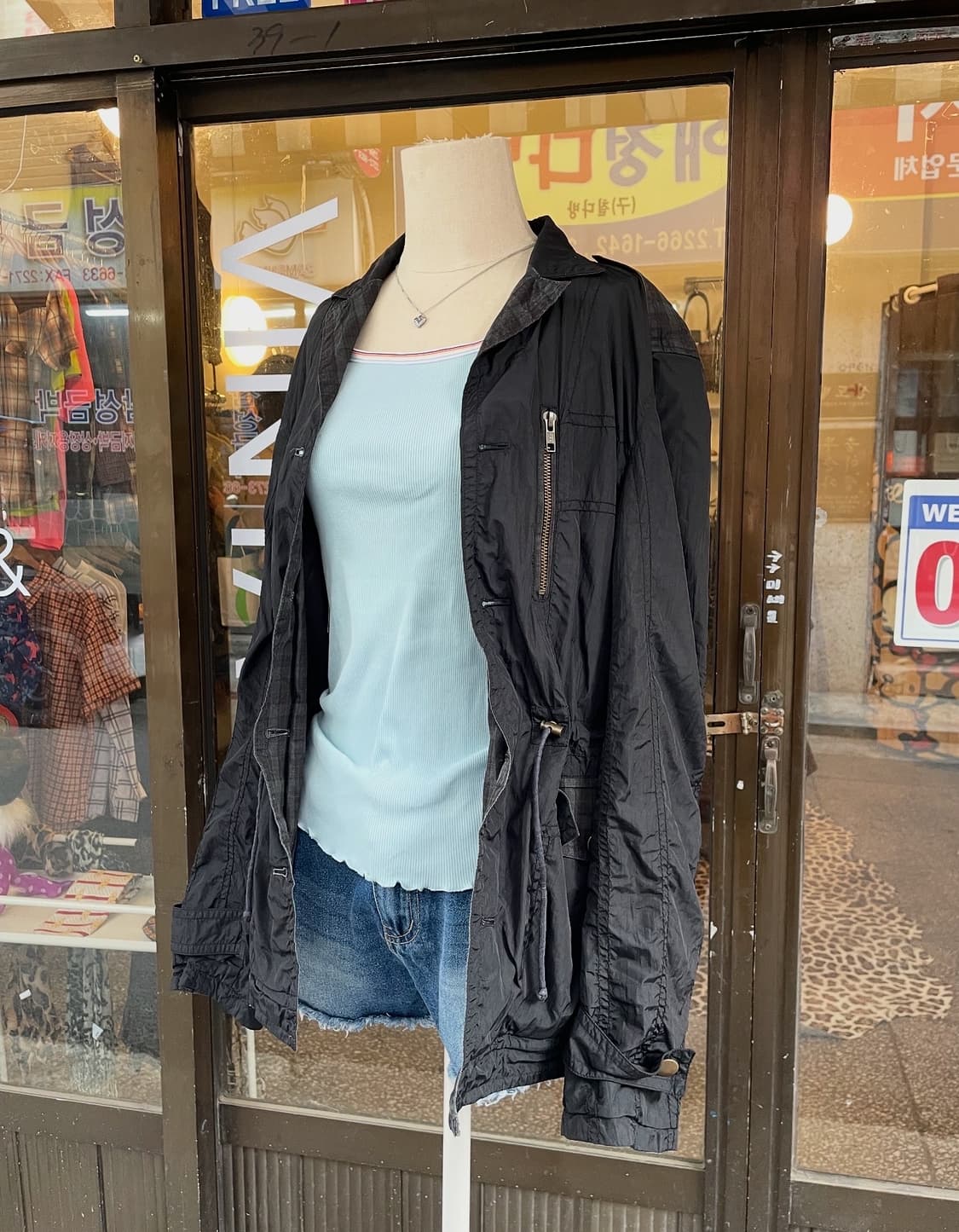 체크 스트링 필드자켓 [무배] 상품이미지3