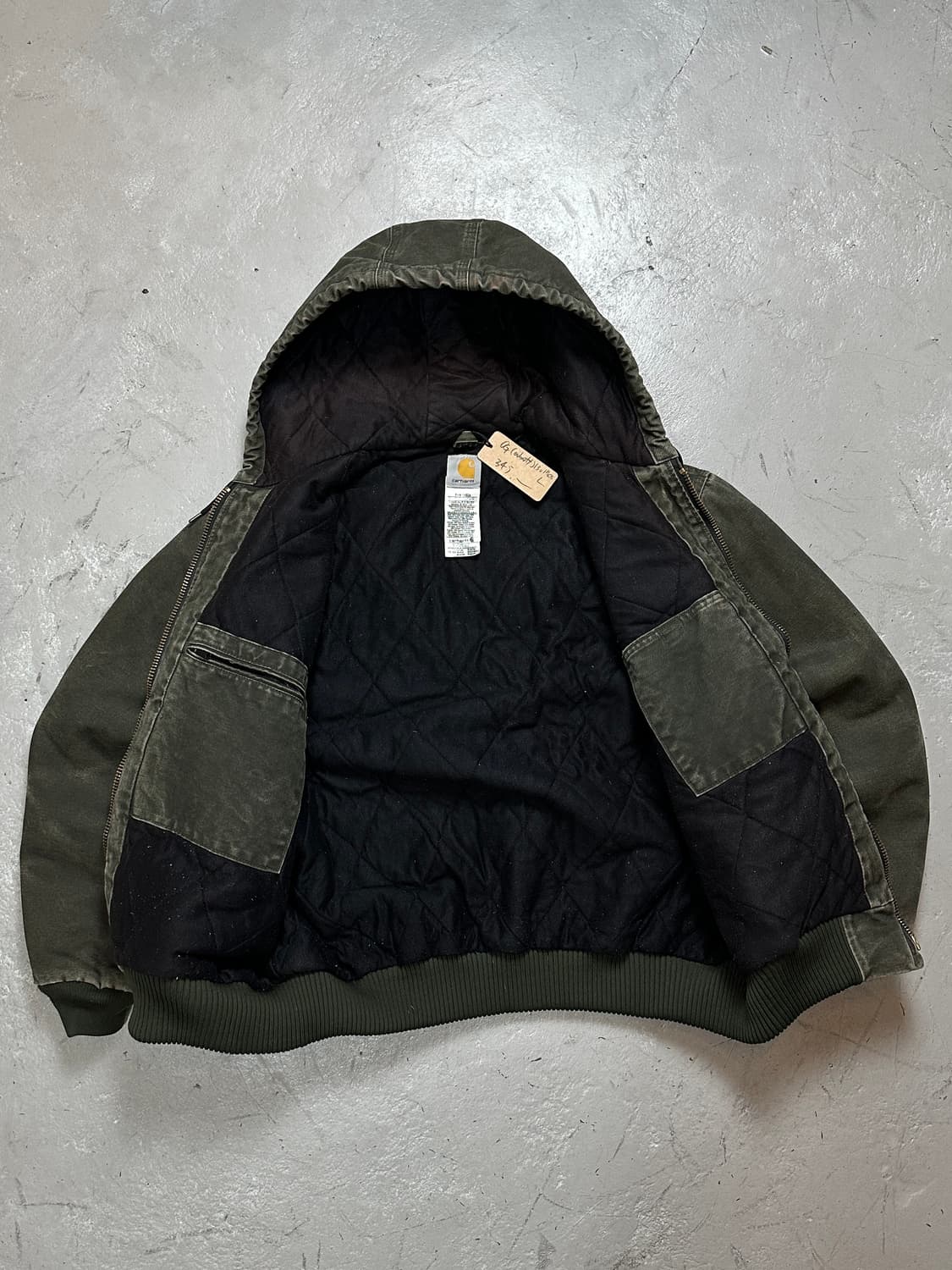 OG 칼하트 J130 액티브 자켓 칼하트 MOS 모스그린 상품이미지7