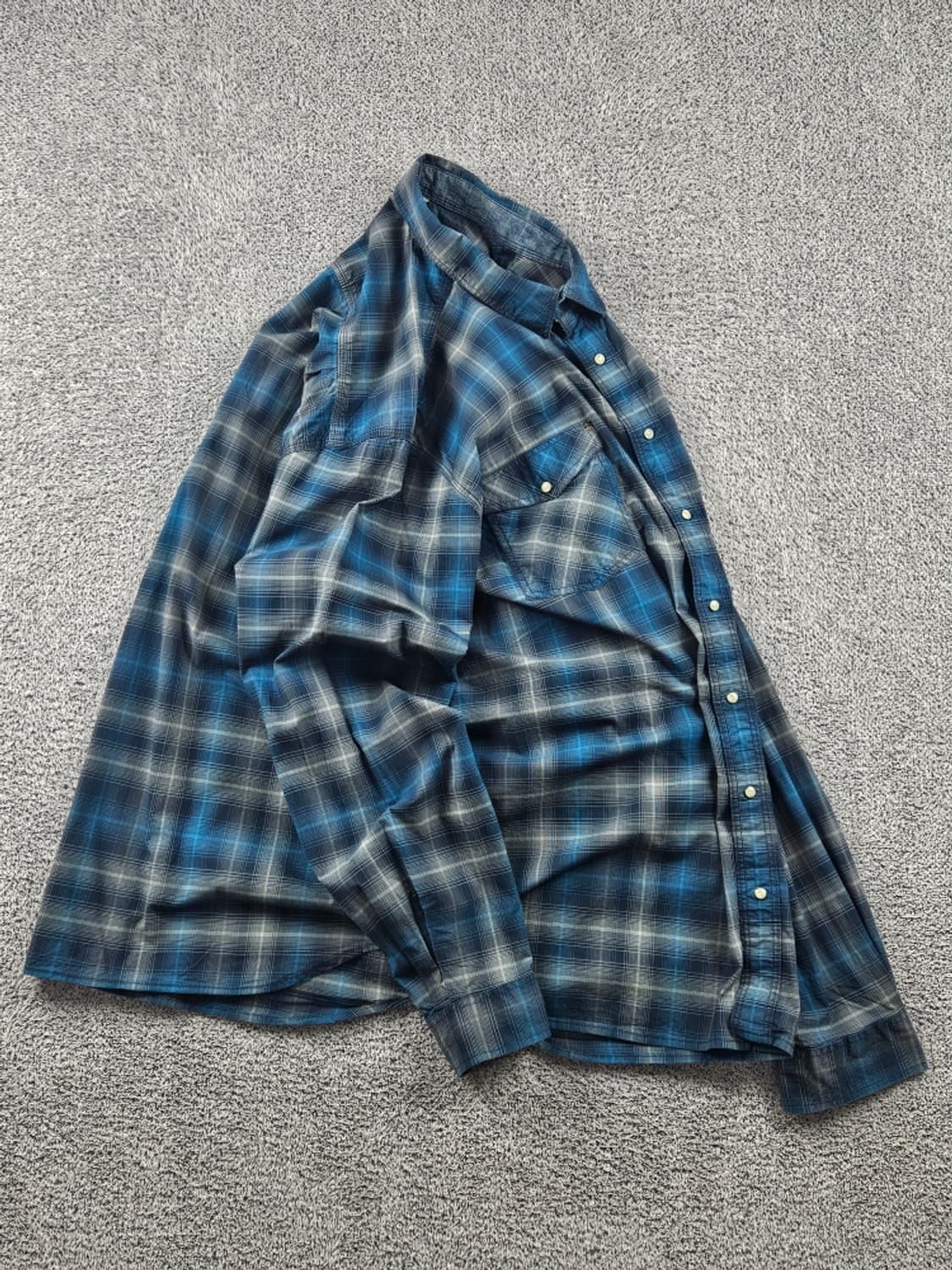 칼하트 체크 패턴 포켓 빅 워크 셔츠 ( 3XL ) / 11276 상품이미지4