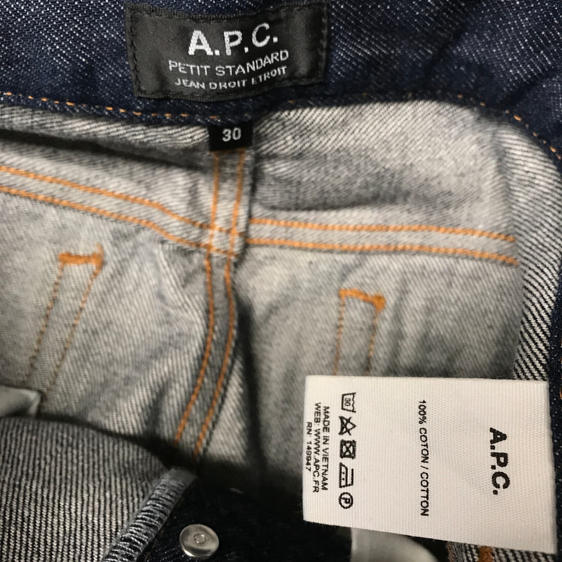 APC 아페쎄 데님 팬츠 30 상품이미지5