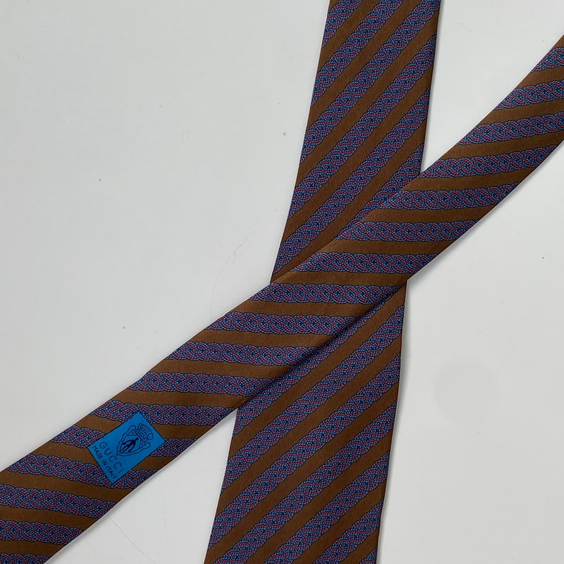 구찌(GUCCI) 심플로고 명품 정품 넥타이 8.6cm 상품이미지4