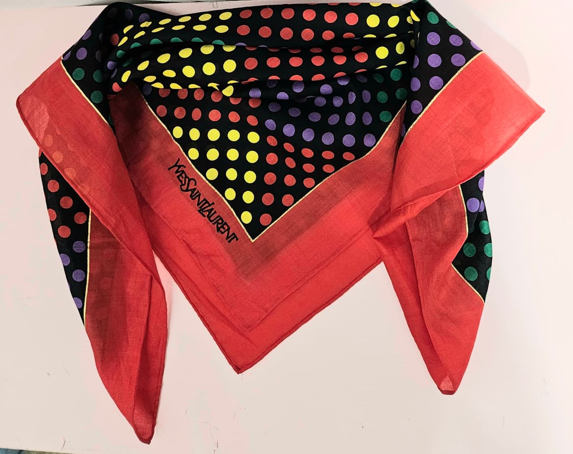 입생로랑(YSL) 멀티 도트 코튼 손수건 상품이미지5