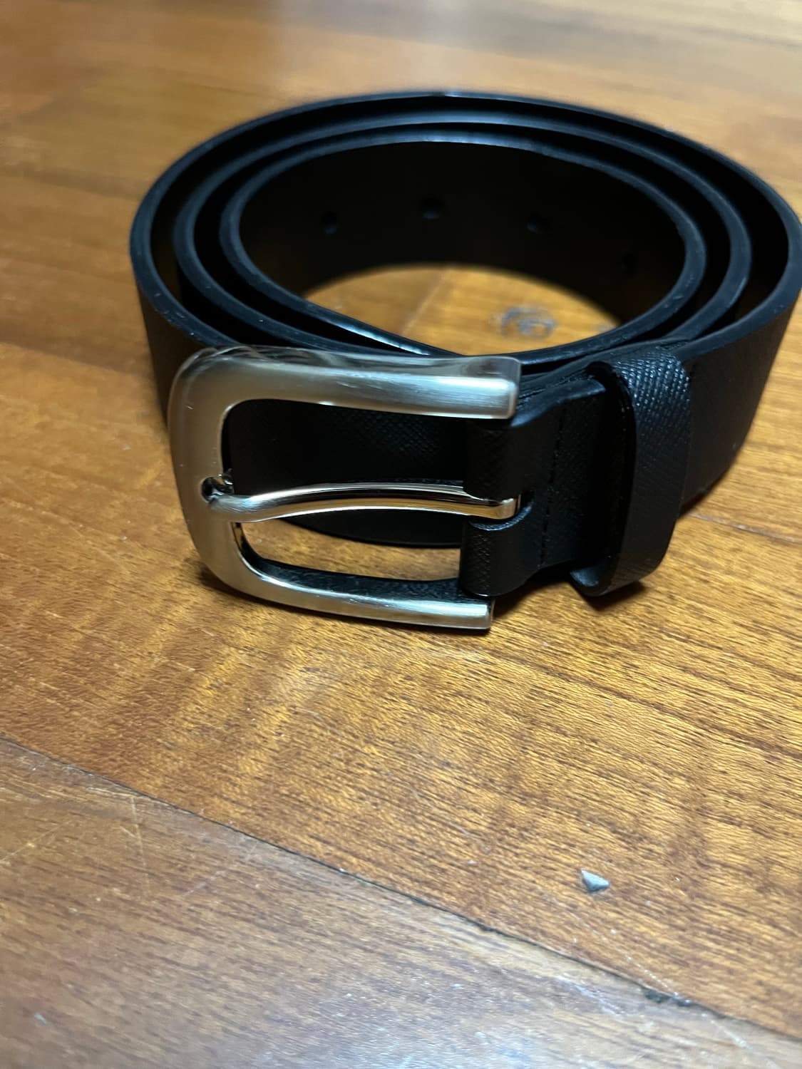 무신사스탠다드 사피아노 신세틱 레더 벨트 블랙 상품이미지2