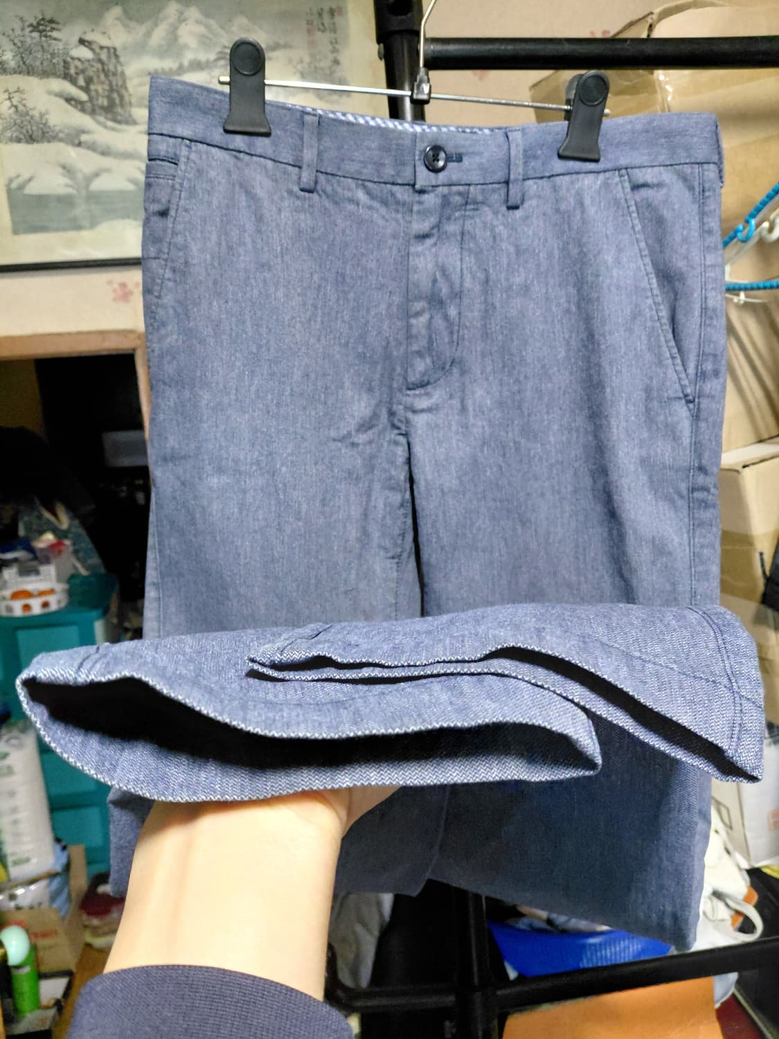 [바나나리퍼블릭]코튼 미니 헤링본 켄필드 바지 31사이즈 상품이미지9