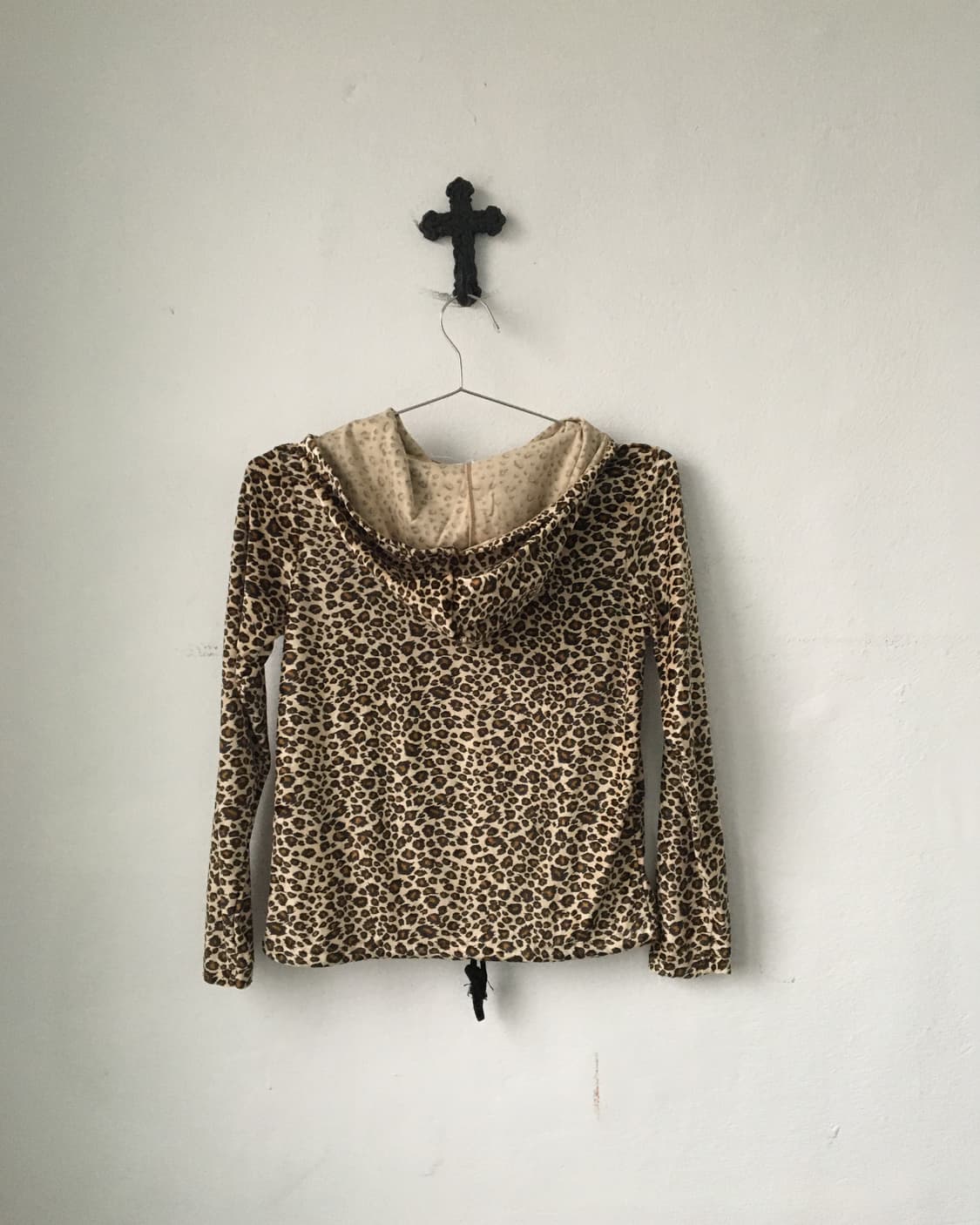 Velvet leopard pattern hood 상품이미지2