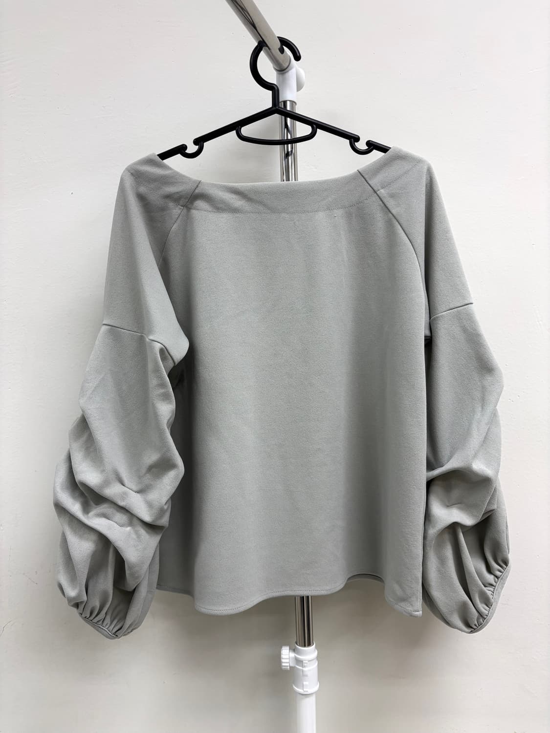 빈티지 그레이 셔링 블라우스 상품이미지7