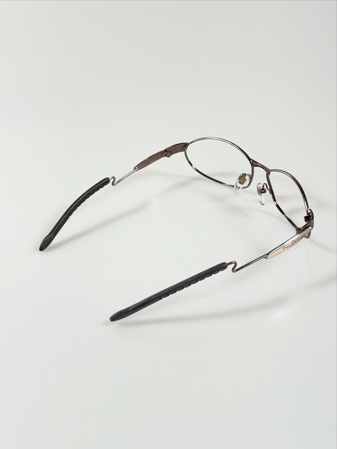 90s Pierre Cardin 메탈릭 오벌 프레임 빈티지 안경 상품이미지5