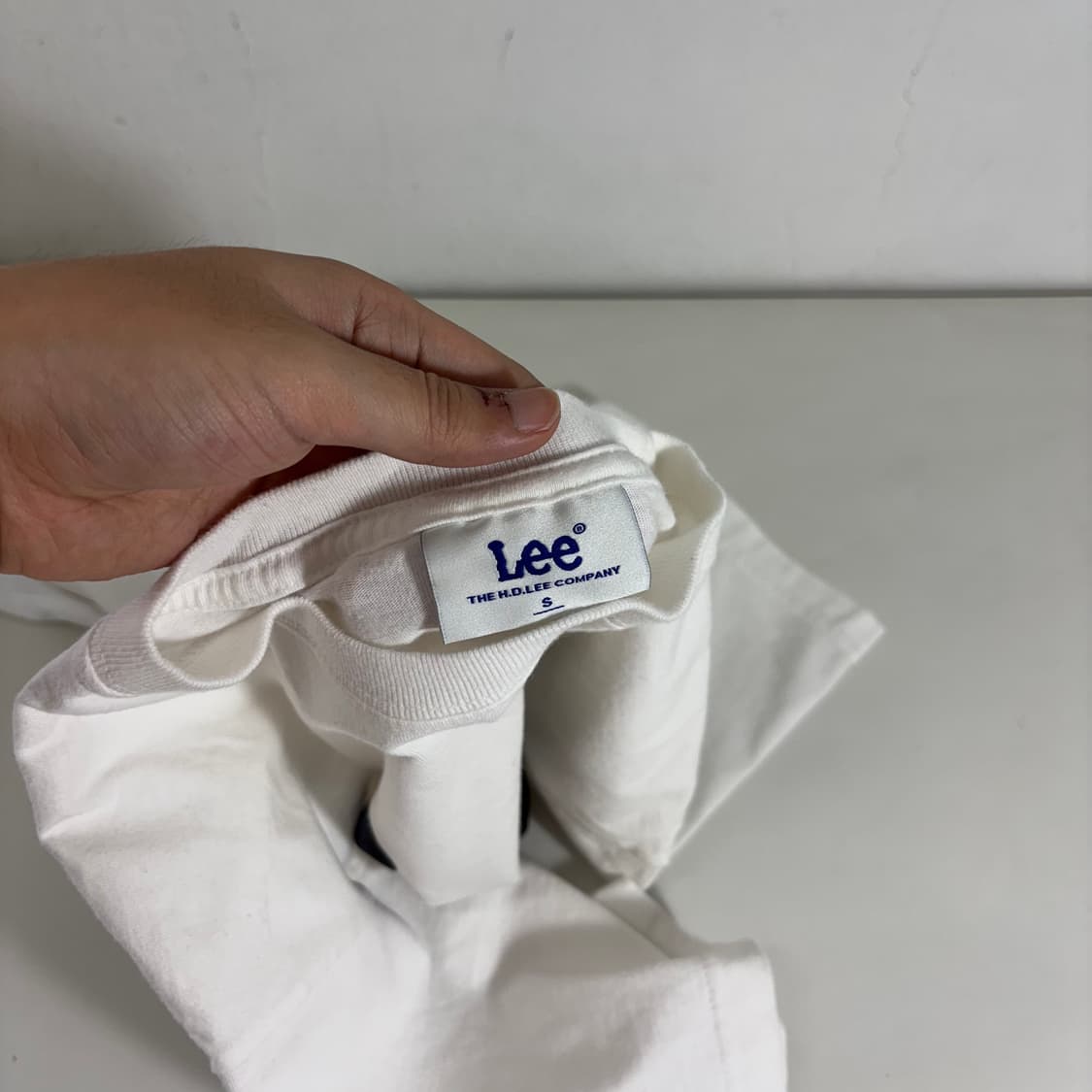 S LEE 리 화이트 빅로고 프린팅 반팔티 상품이미지3